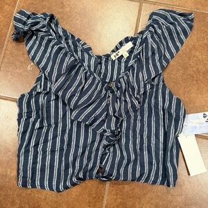 Jolt Striped Crop Top